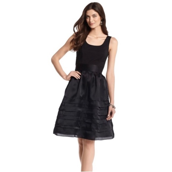 White House Black Market Dresses & Skirts - WHBM Faille Organza Silk Tiered Dress 6